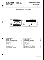 Blaupunkt C-110 - Service Manual